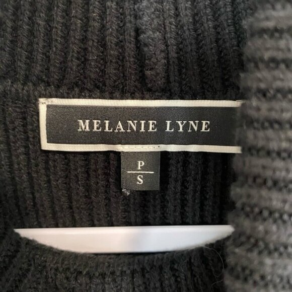 Melanie Lynn - Long Sleeveless Ribbed Black Turtleneck - S - Picture 5 of 8